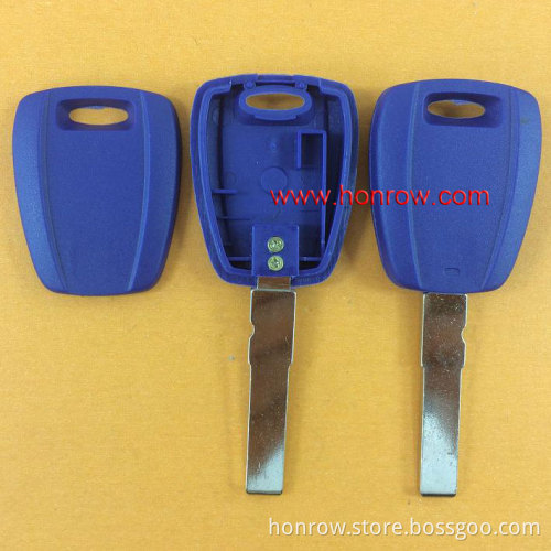 Fiat transponder key blank Without Logo (can put TPX chip inside,Blue Color )